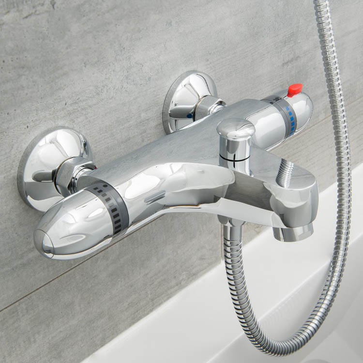 Badkraan Stevie thermostatisch chroom