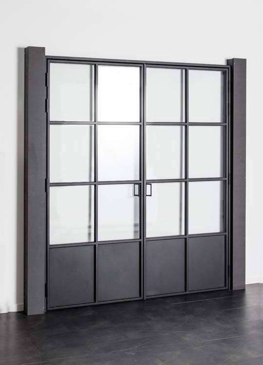 Stalen binnendeur 2x 6W Glass trixi 1760x2040 mm Links