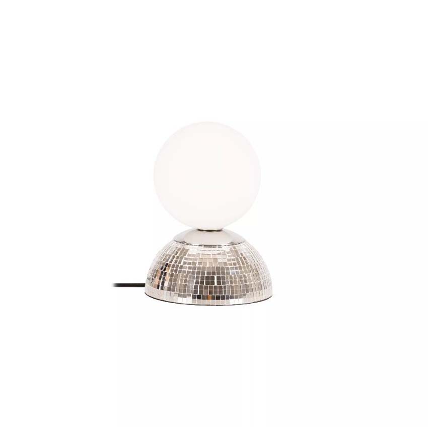 Lucide Essential Glitzer - Tafellamp - Ø14cm - 1xG9 - Zilver