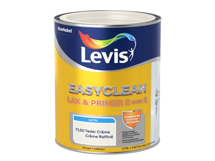 Levis Easyclean lak satin teder crème 0,75L