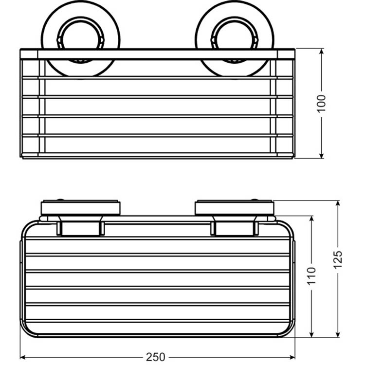 Doucherek 3-in-1 zwart