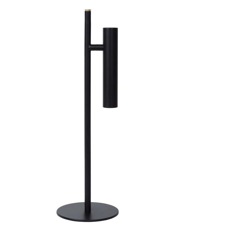 Lucide PHILON - Tafellamp - Ø 13 cm - LED Dimb. - 1x4,5W 3000K - Zwart