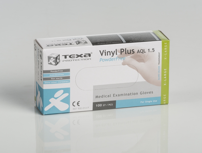 Gants d'examen en vinyle 100p taille XL