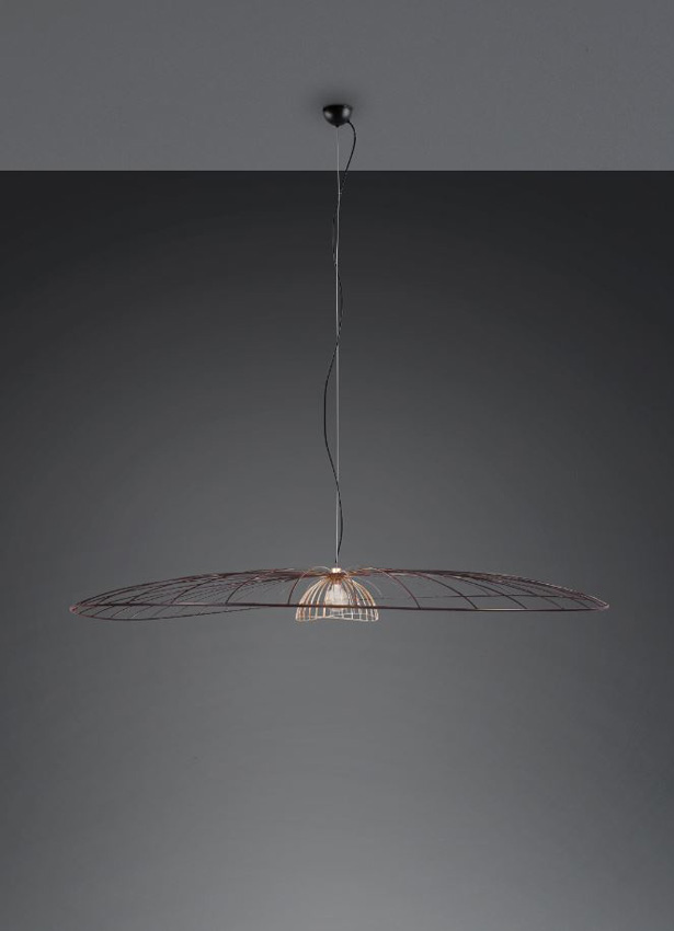 Suspension - noir mat - Ø200xH325cm - dimmable - E27 - 1x10W - ampoule excl.