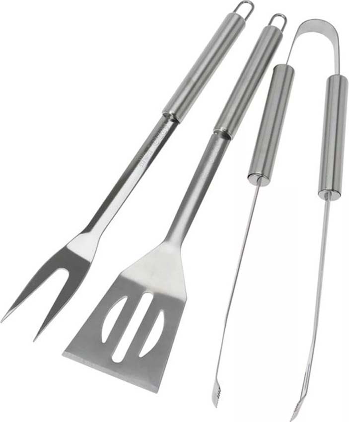 Barbecue gereedschapset RVS 3-delig