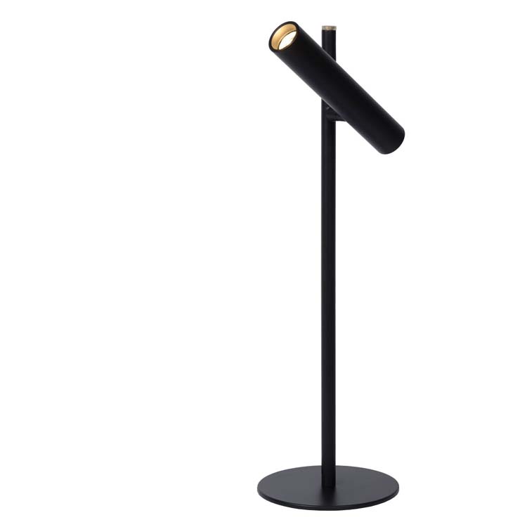 Lucide PHILON - Tafellamp - Ø 13 cm - LED Dimb. - 1x4,5W 3000K - Zwart
