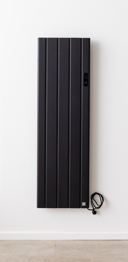 Elektrische designradiator Daisy 160x50cm enkel antraciet 1500W