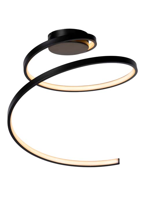 Plafonnier - Ø 46 cm - LED Dim. - 1x24W 3000K - 3 StepDim - Noir