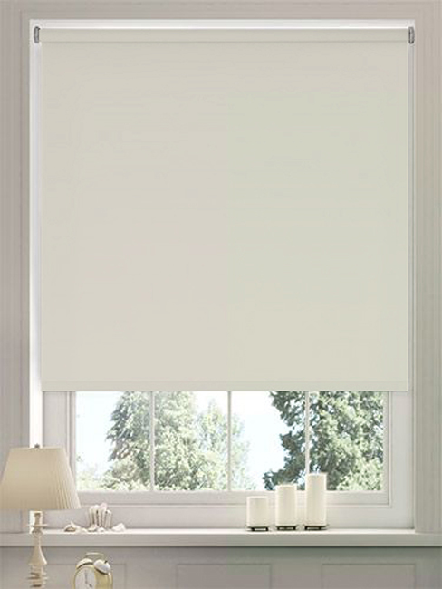 Store enrouleur occultant beige clair 100x250cm