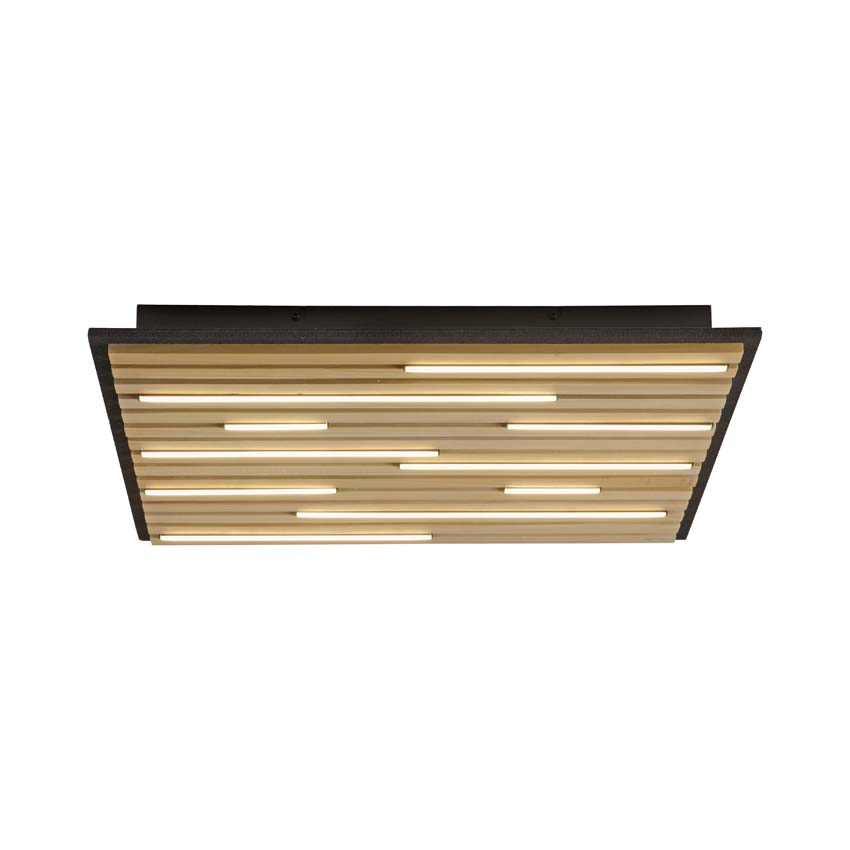 Plafonnière Line-up natural wood - dimbaar - 37W - 2700-5000K - IP20