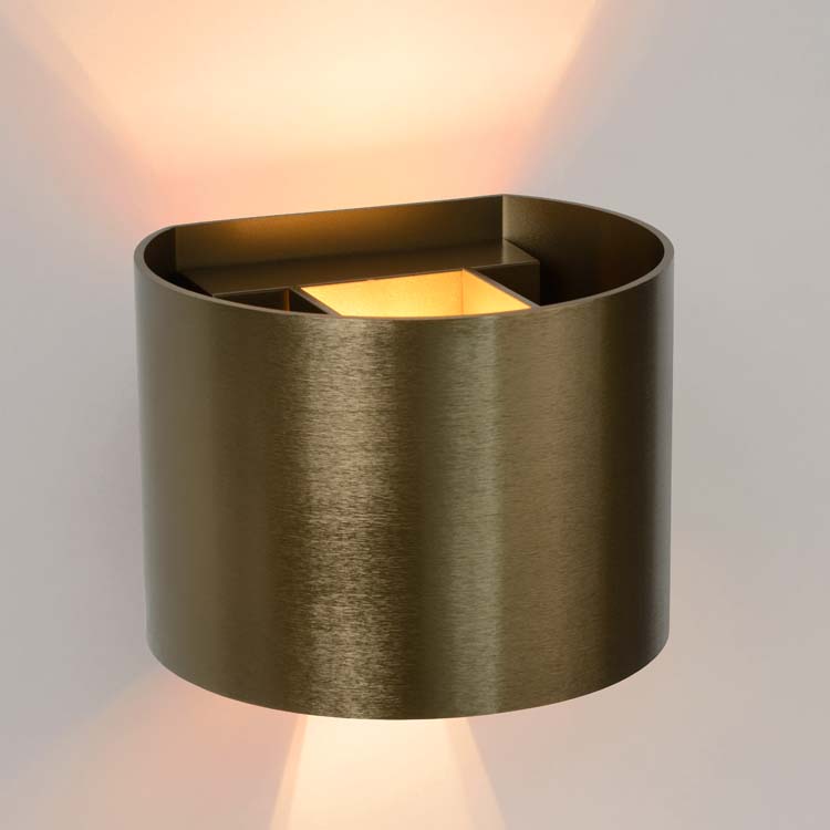 Applique murale - LED Dim. - G9 - 1x4W 2700K - Café - Rond
