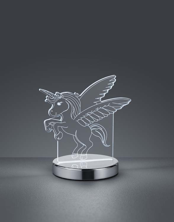 Lampe de table licorne 600 lumes h 17.5 cm