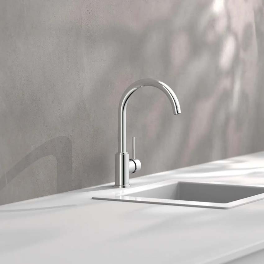 Robinet de cuisine Cassy chrome basse pression