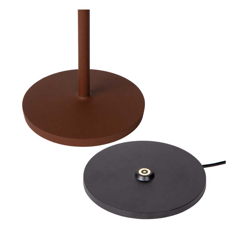 JUSTINE - Tafellamp Buiten - LED Dimb. - 1x2W 2700K - IP54 - 3 StepDim - Roest bruin