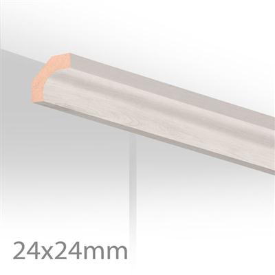 Hollat MDF 24mmx24x2600mm - Witte eik 