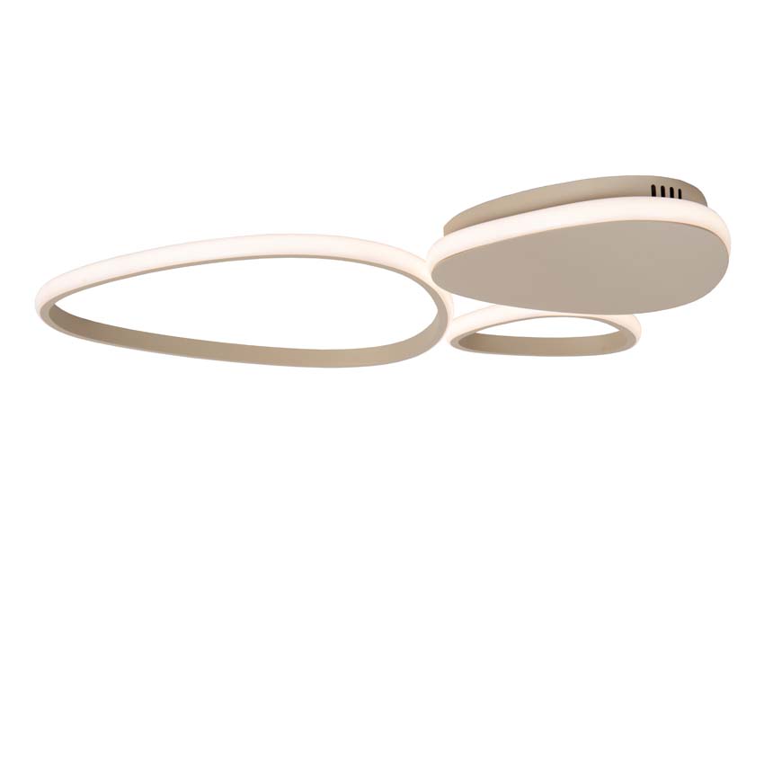 Plafonnier Oro - taupe - LED dimmable - 1x30W - 2700K/4000K