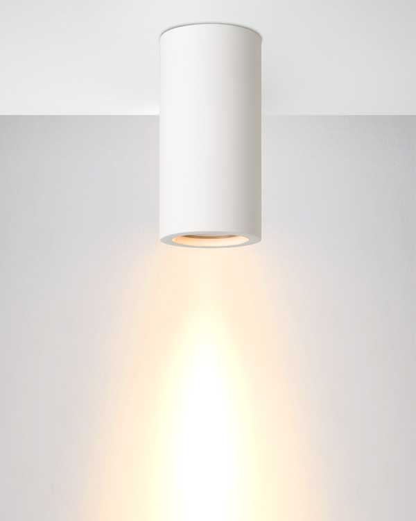 Lucide GIPSY - Spot plafond - Ø 7 cm - GU10 - Blanc