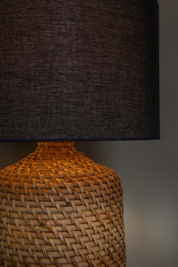 Lucide Premium Arrah - Tafellamp - Ø 35 cm - E27 - 1x40W - Naturel