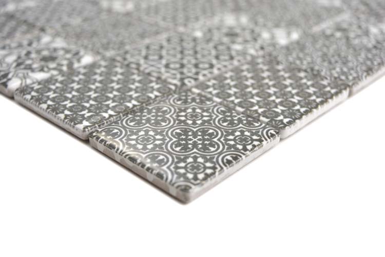 Mosaïque Retroclassic Black brillant 29,7x29,7cm