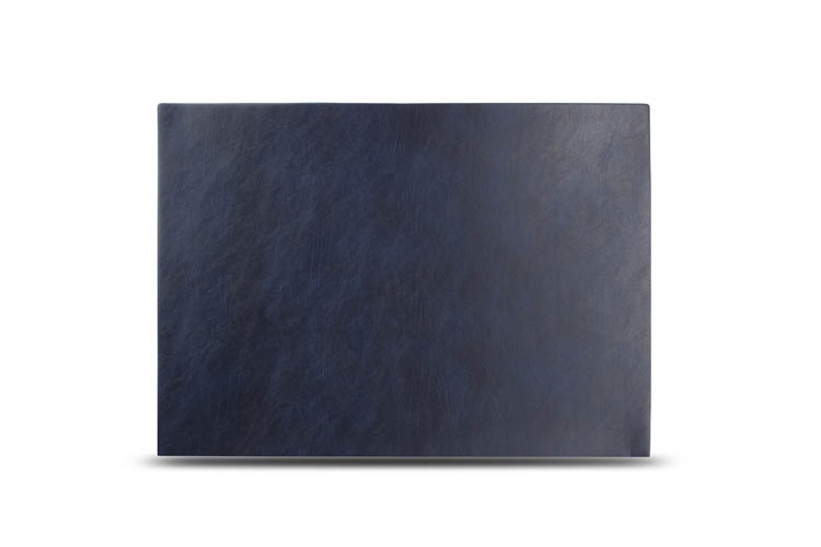 Placemat lederlook blauw 43x30 cm