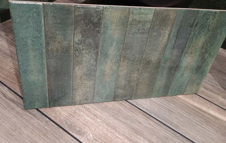 Wandtegel Cueva rechthoek donkergroen 30x60cm