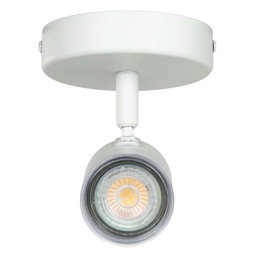 Spot en saillie - Blanc - Ø11xH11,5cm - Dimmable - GU10 - 1x5W