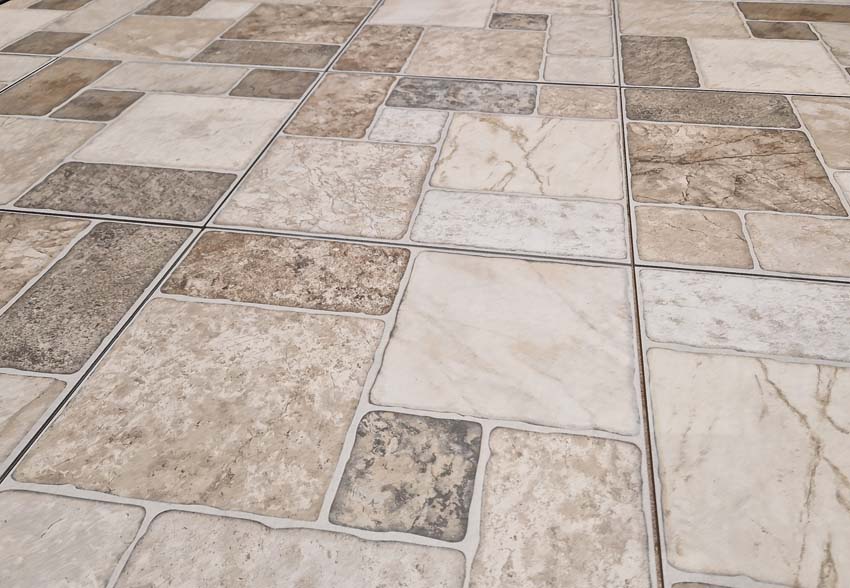 Vloer- en wandtegel Tundra beige/bruin 50x50cm