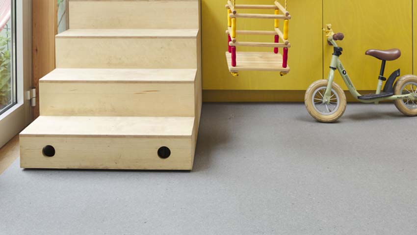 Vinyl sol clic rigid carrelage gris nice 3.8 mm