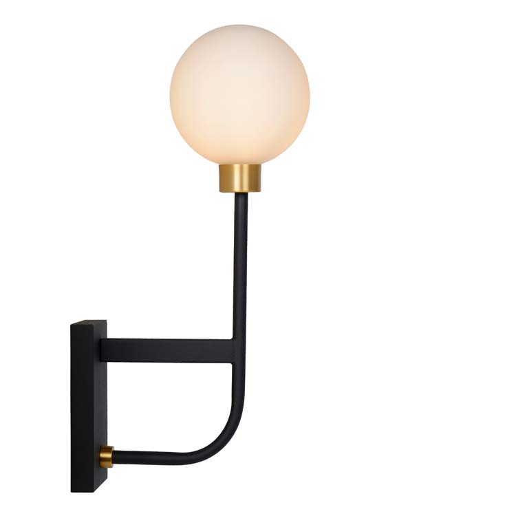 BEREND Wandlamp Badkamer 1xG9/33W 13/21/40cm Zwart