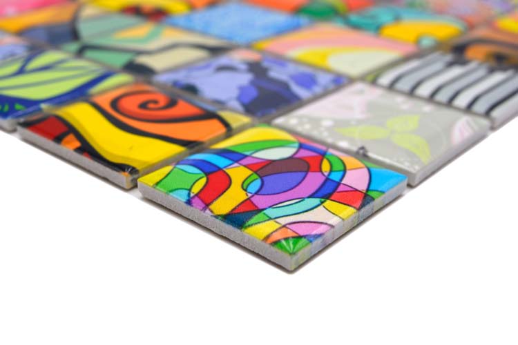 Mosaïque Art multicolor 29,1 x 29,1 cm