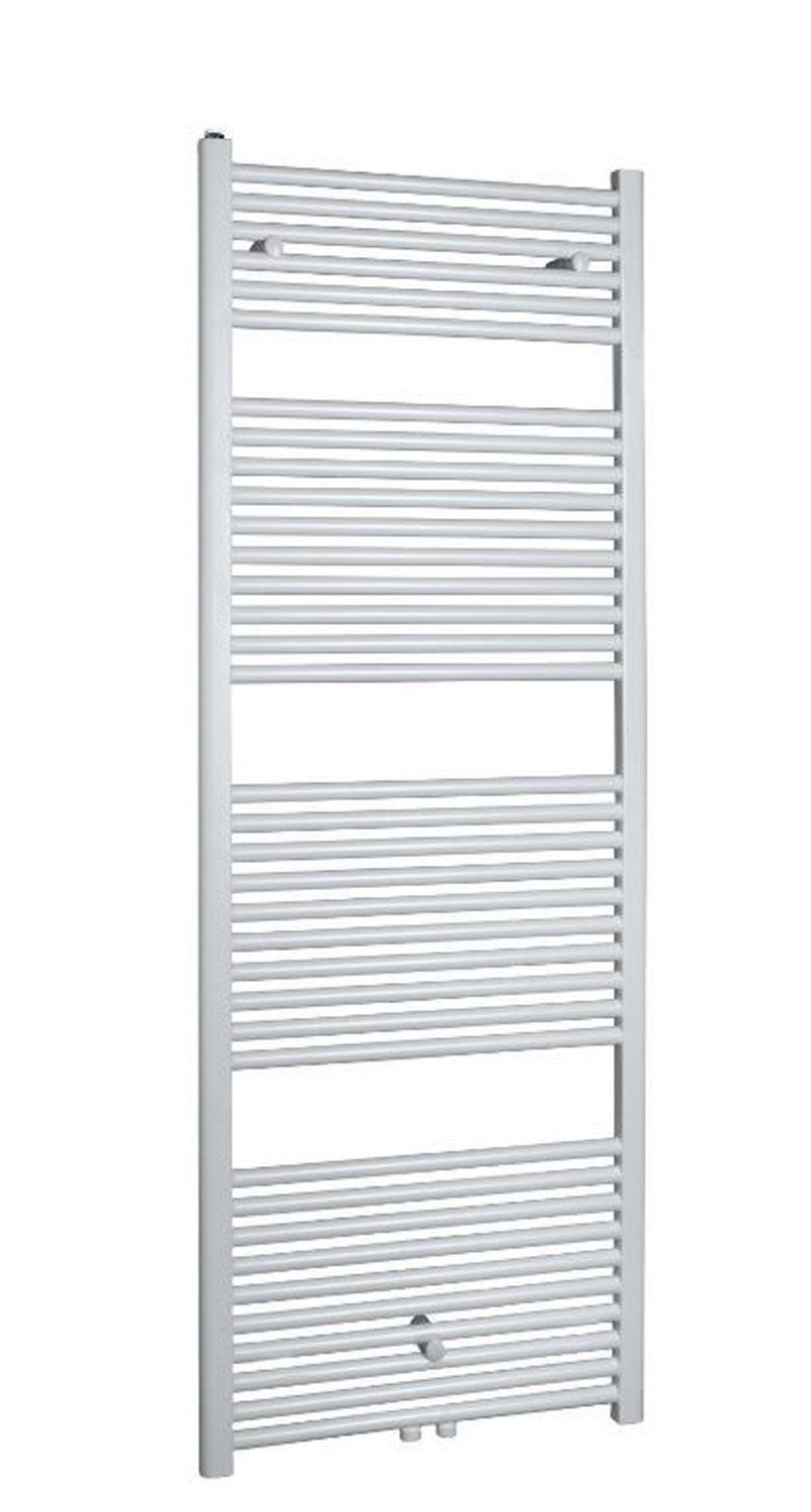 Radiateur sèche-serviettes Kari 181,7x60cm raccordement central blanc brillant 1067W