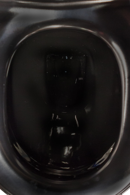 Wc Gary sans bord suspendu avec siège de toilette soft-close noir
