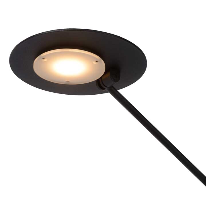 Lucide ANSELMO - Bureaulamp - Ø 25 cm - LED Dimb. - 1x9W 3000K - Zwart