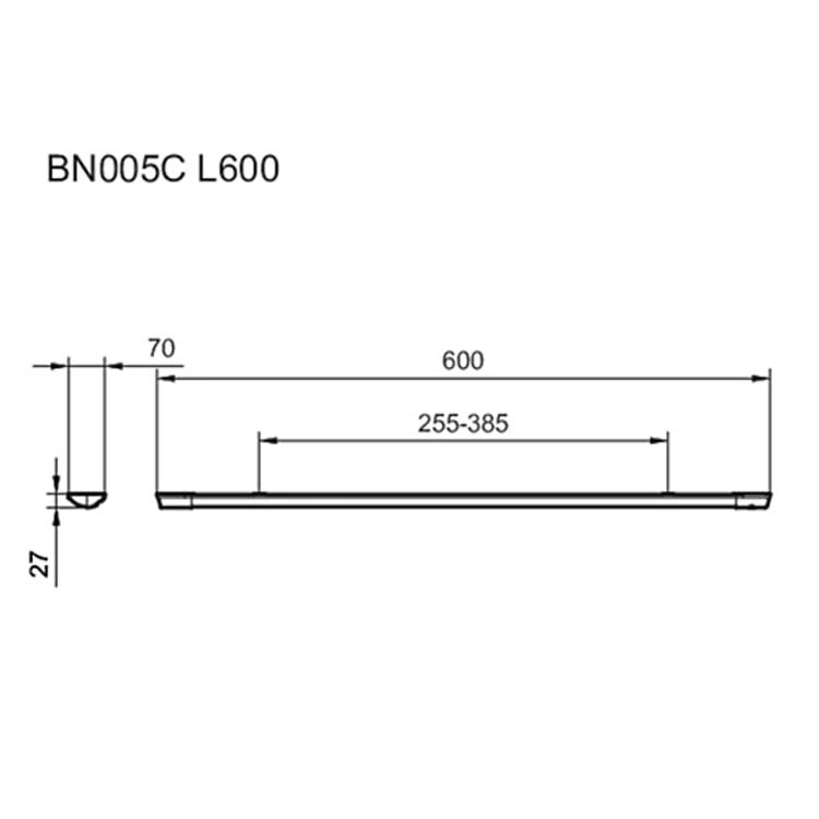 LED armatuur wit IP20 60 cm 1600 lumen 4000K