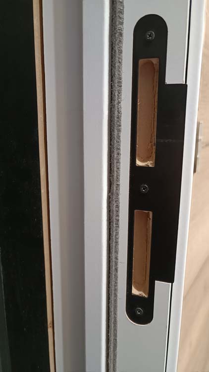 Complete deur honingraat BR 830mm palladium wit 201.5 cm