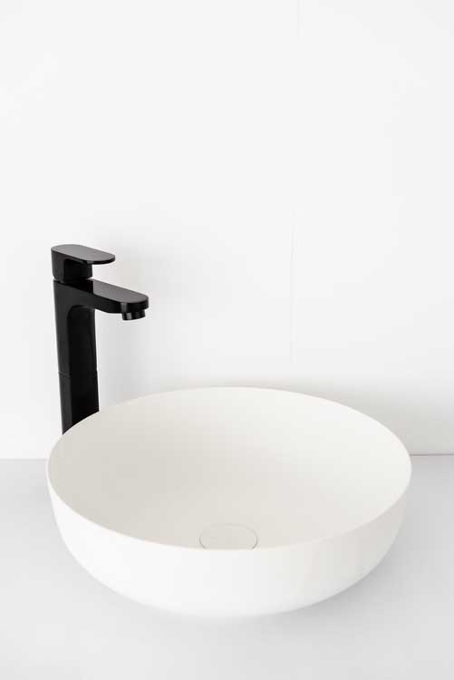 Vasque à poser Ferreira blanc mat 40cm