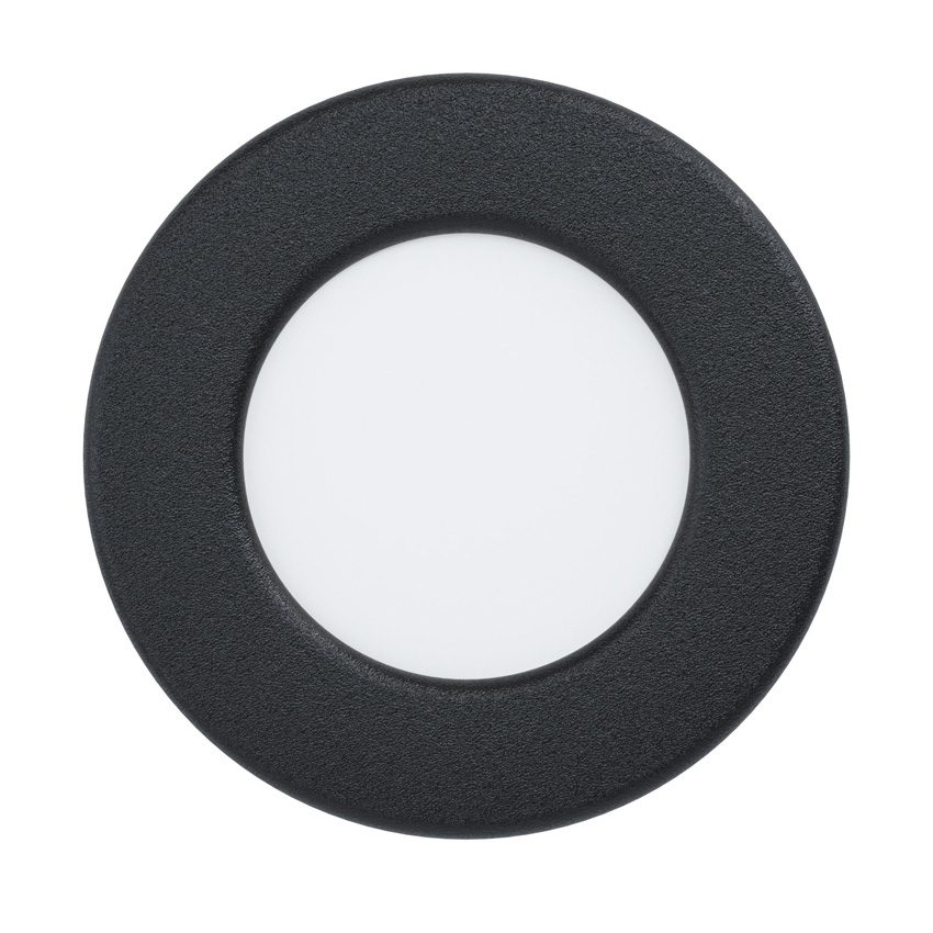 Spot encastrable - noir - Ø8,6cm - LED - 1x2,7W - 3000K