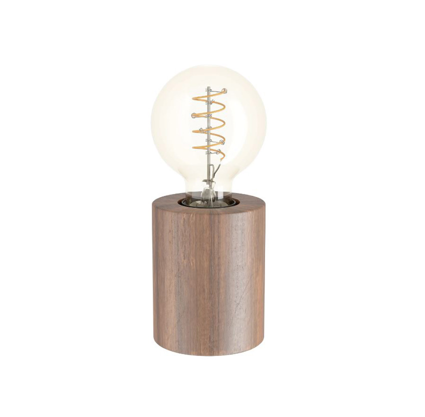 Lampe de table - bronze - Ø8x8cm - dimmable - E27 - 1x40W