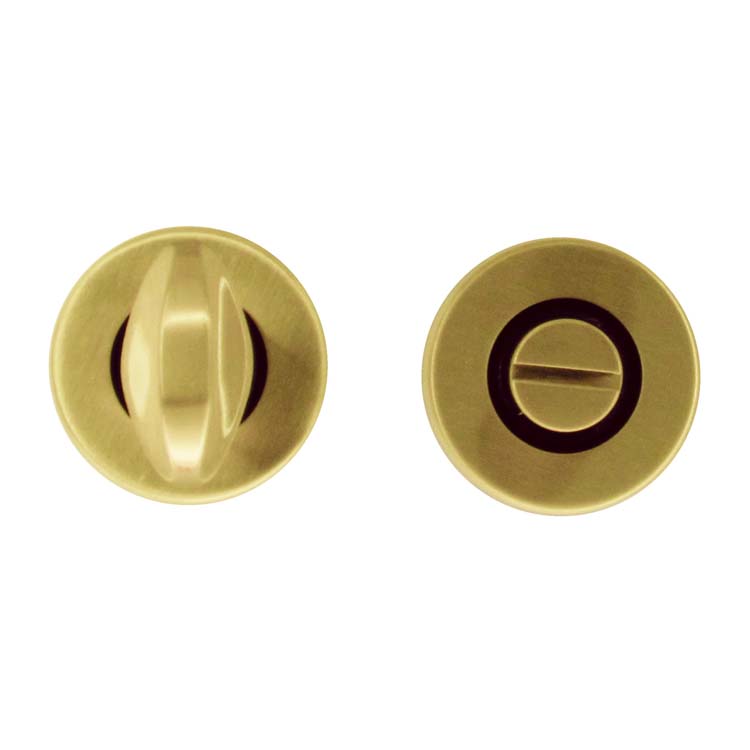 Quincaillerie toilette pro rond clique rosace 45mm cuivre mat