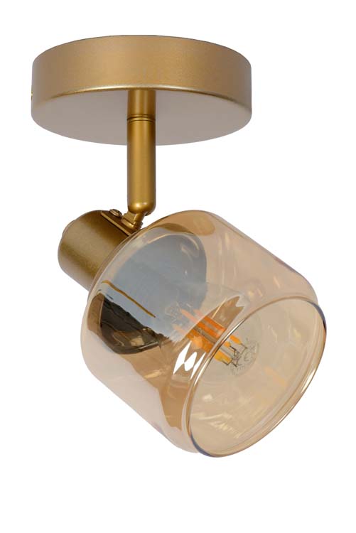 Plafondlamp - goud/messing - E14 - 40W