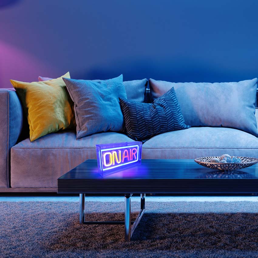 Lampe de table Neon On Air - multicolore - 23x4x12,7cm - LED - 1x4W - USB