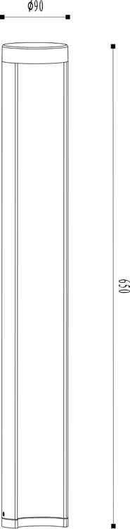 Lucide COMBO - Borne extérieur Extérieur - Ø 9 cm - LED - 1x7W 3000K - IP54 - Noir