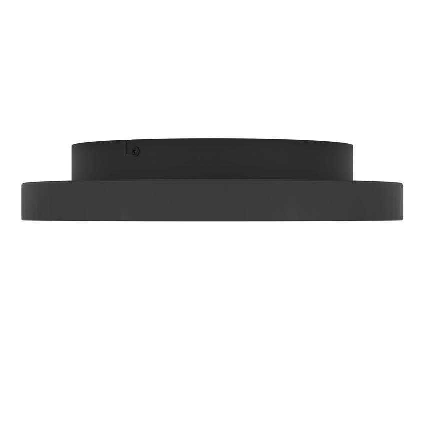 Plafonnier - Noir - Ø35cm - Dimmable - LED - 1x18W - 2700-6500K - télécommande