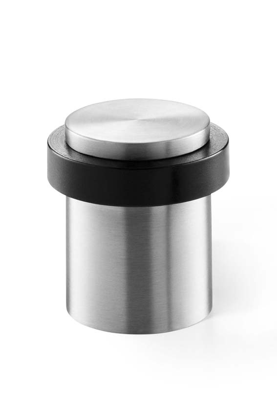 Butoir de porte Zack Argos en acier inoxydable argenté 5cm