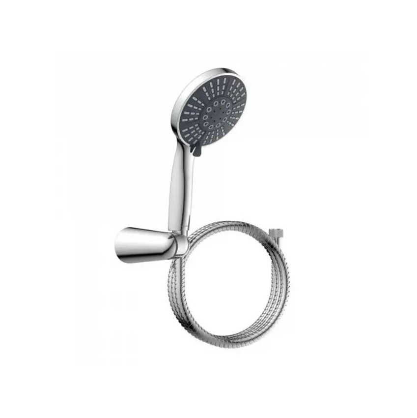 Set de douchette à main Akos chrome brillant 13x25cm