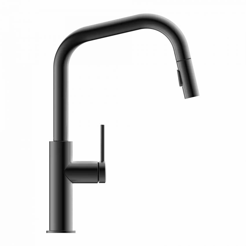 Robinet de cuisine Wasserwerk WK 13 Edge graphite mat avec bec extractible
