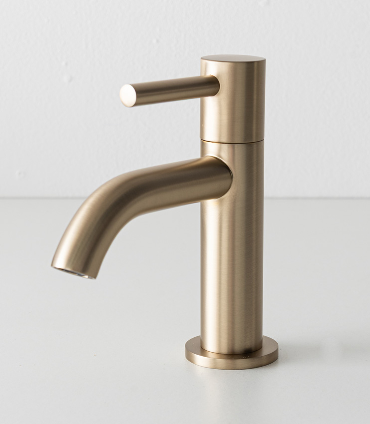 Koudwaterkraan Maddi brushed champagne