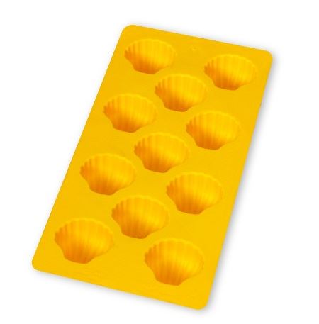 IJsblokjesvorm schelpen geel met deksel