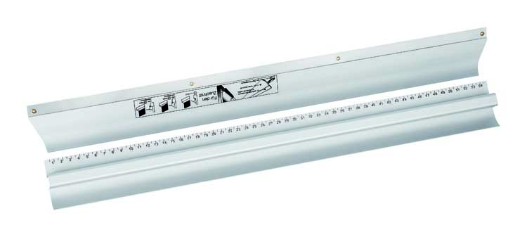 Set driekantlat + aandrukprofiel aluminium , 58,5cm