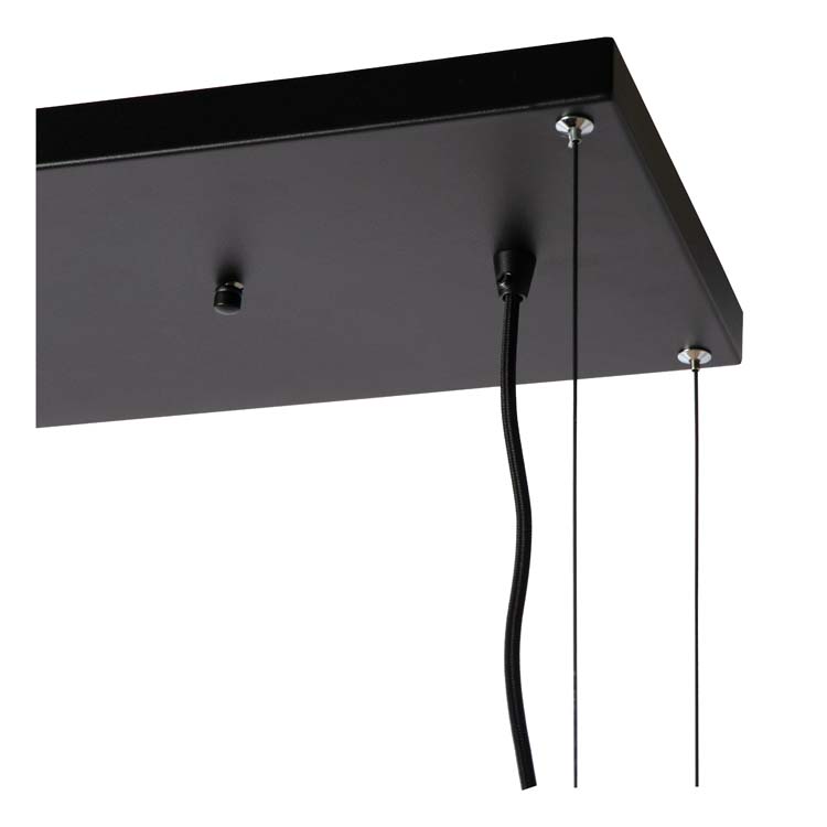 Hanglamp - zwart - 110x22x160cm - 6xGU10 - 35W